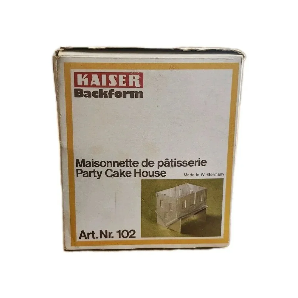 Kaiser Knusperhaus Backform Party Cake House Pan Recipe Vintage Gingerbread